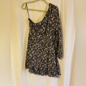 Dolan One Shoulder Dress, Size Large